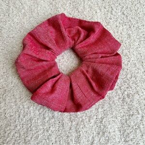Scrunchie Hair Accessory, Stone Washed Red, 100% Cotton